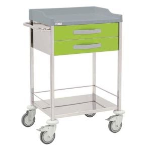 Carro hospitalario Inmoclinc con 2 cajones y 1 plano inferior