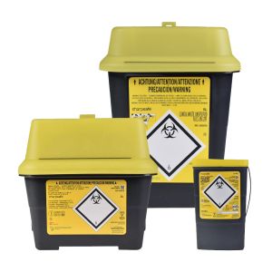Contenedor de agujas y objetos punzantes contaminados