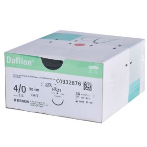Sutura no absorbible de poliamida monofilar Dafilon