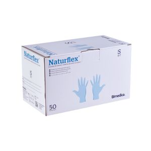 Guantes de examen estériles de látex con polvo Naturflex