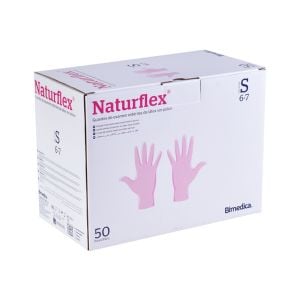 Guantes de examen estériles látex sin polvo Naturflex