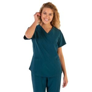 Casaca mujer microfibra 360 Garys Rosalía verde petróleo