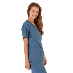 Casaca mujer microfibra 360 Garys Rosalía azul grisáceo