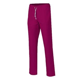 Pantalón microfibra unisex Garys con goma y cordón frambuesa