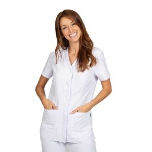 Casaca sanitaria mujer microfibra Garys Sonia blanco