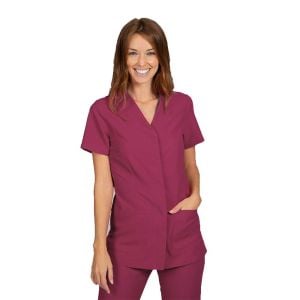 Casaca sanitaria mujer microfibra Garys Sonia frambuesa