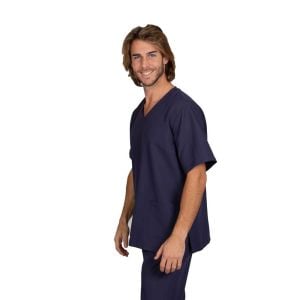 Casaca sanitaria unisex microfibra Garys Nerea marino