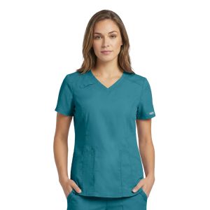 Casaca sanitaria mujer WW4710 turquesa Core Stretch Cherokee