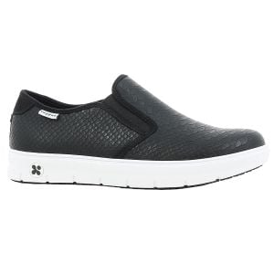 Zapato sanitario OXYPAS modelo SELINA versión cocodrilo negro