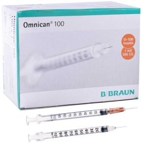 Jeringa de insulina BBraun Omnican