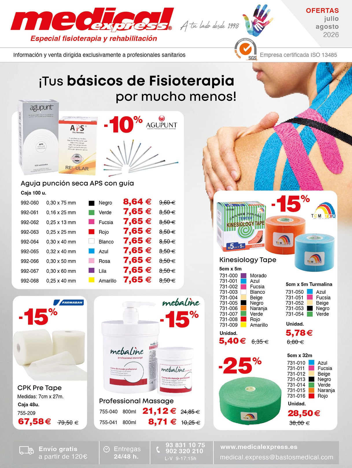  Ofertas Julio-Agosto Fisioterapia